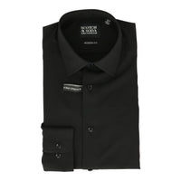 Scotch & Soda Mens Black Dress Shirt Black