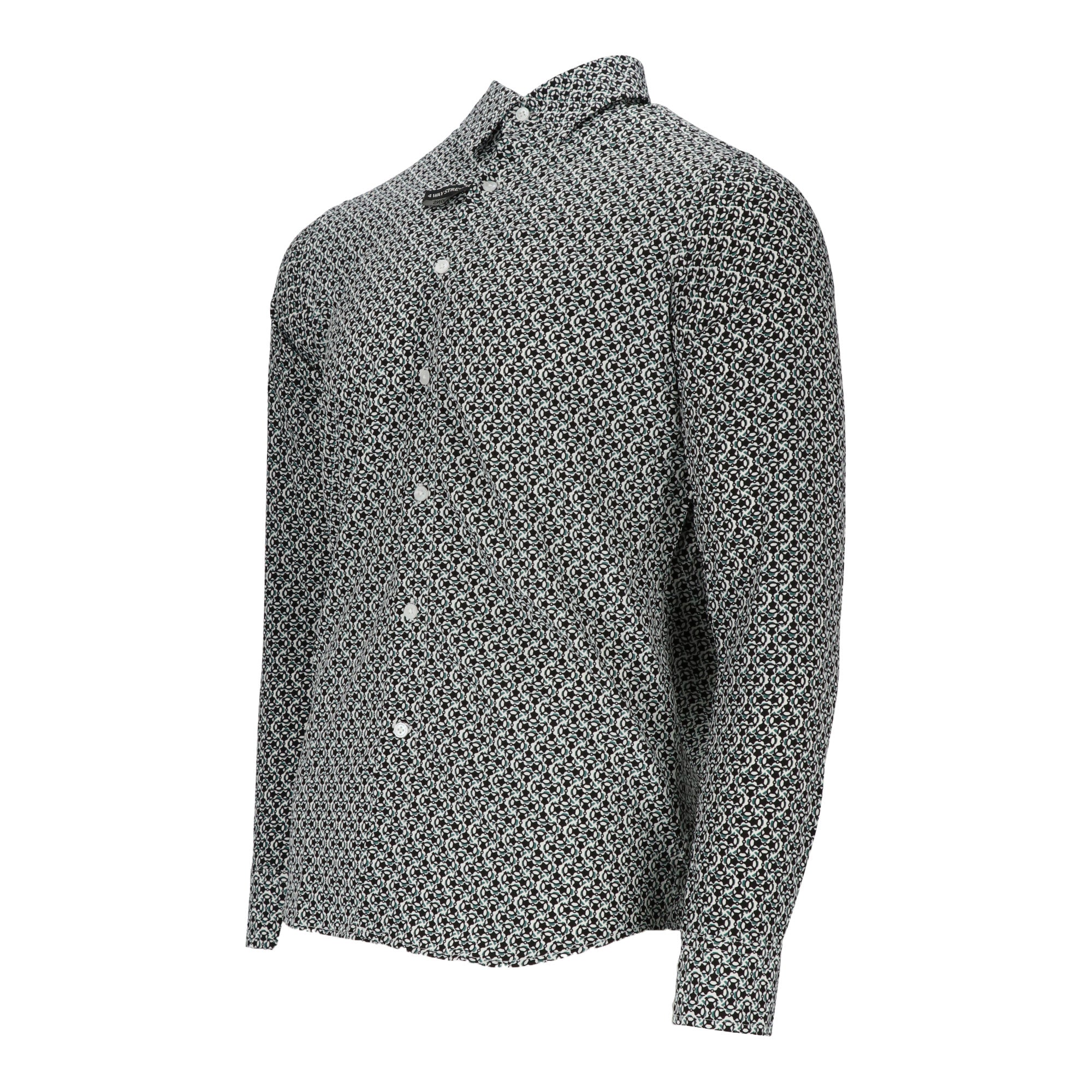Scotch & Soda Mens Black/White Dress Shirt