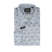 Scotch & Soda Mens White/Navy Dress Shirt White Navy