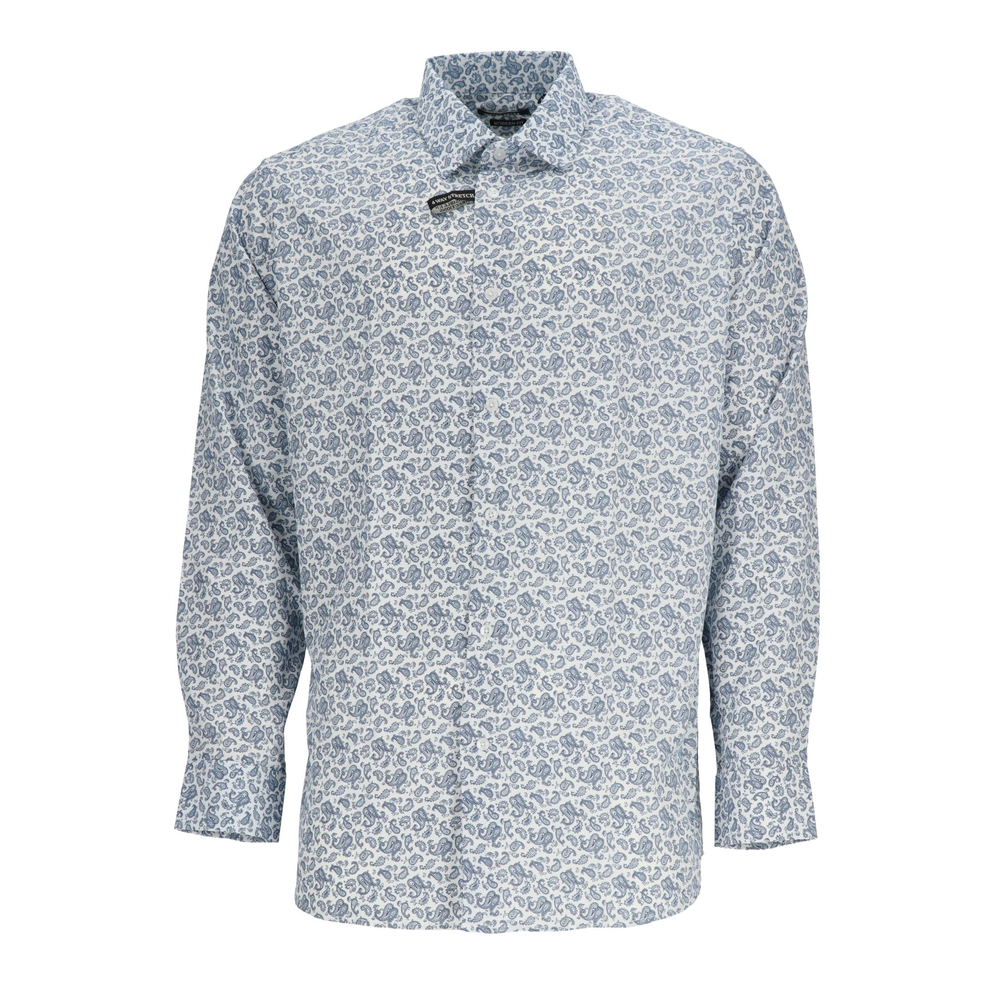 Scotch & Soda Mens White/Navy Dress Shirt