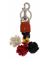 Dolce & Gabbana Dolce Gabbana Keychain Multicolor Raffia Pompoms