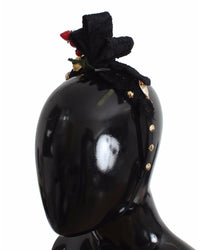 Dolce & Gabbana Dolce Gabbana Headband Black Pepper Bow Women Hair Accessories