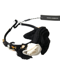 Dolce & Gabbana Dolce Gabbana Headband Floral Hair Accessory Women Black Hair Accessories