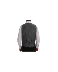 Dolce & Gabbana Gray Pinstripe Vest Classic Fit Men