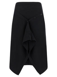 Lemaire Women Button Asymmetrical Skirt