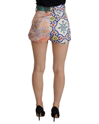 Dolce & Gabbana Patchwork Silk Shorts - Multi
