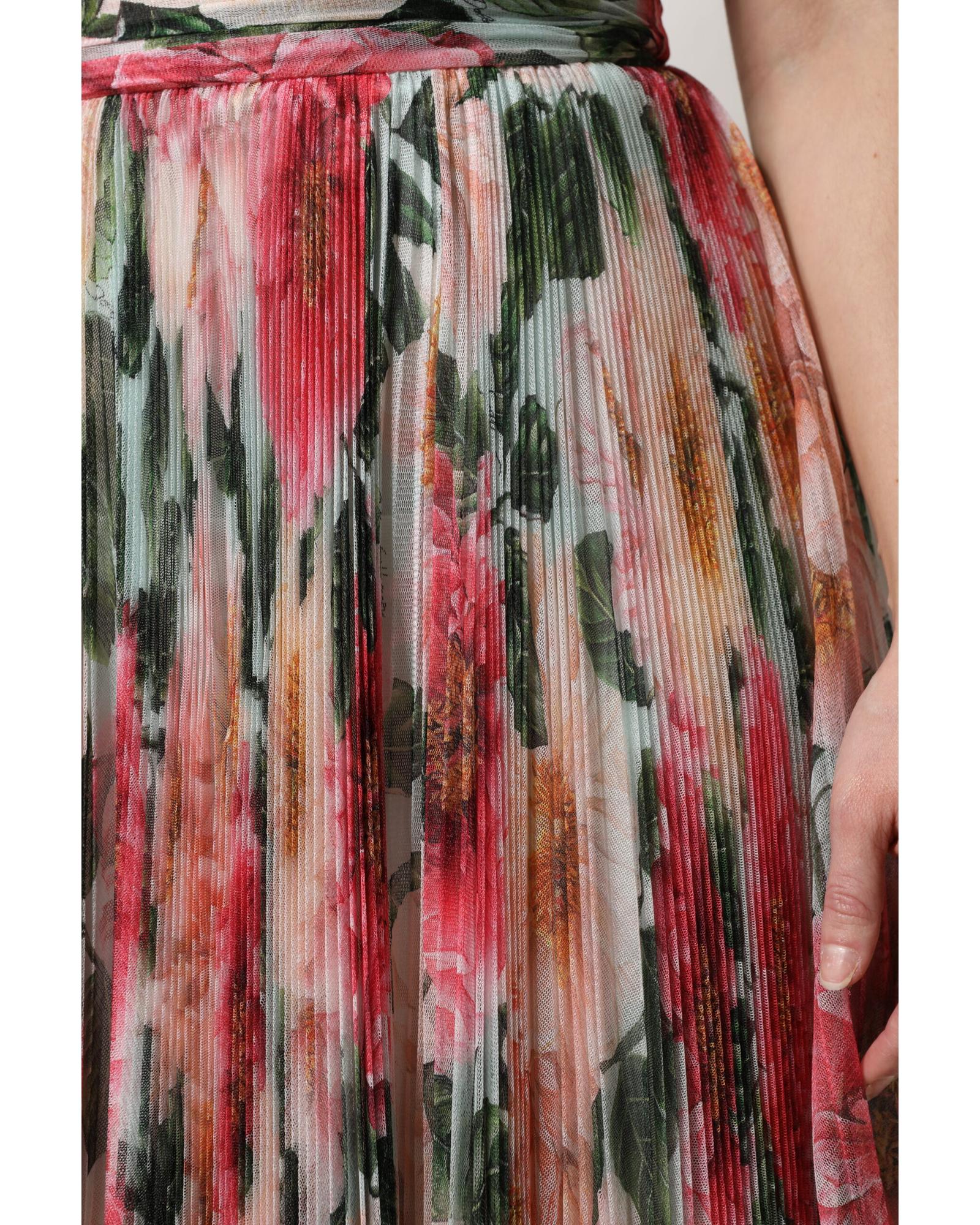Dolce & Gabbana Floral Pleated Midi Skirt Women Multicolor