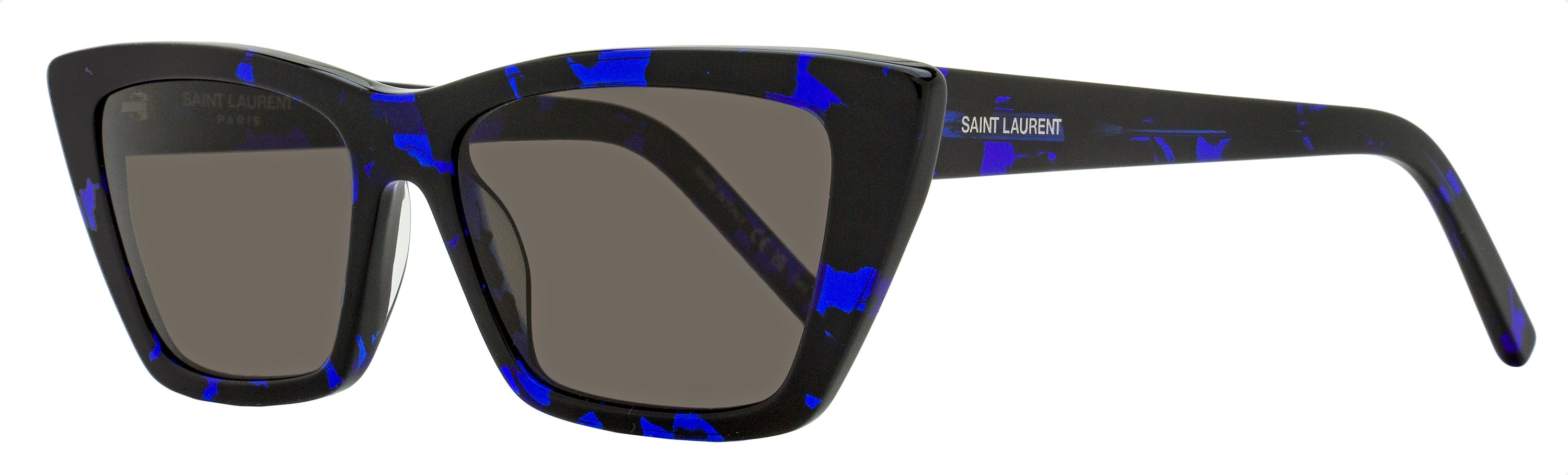 Saint Laurent Mica Sunglasses SL 276 009 Blue Havana 53mm YSL Blue Havana