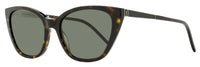 Saint Laurent Monogram Cat-Eye Sunglasses SL M69 002 Havana/Silver 56mm YSL Havana Silver