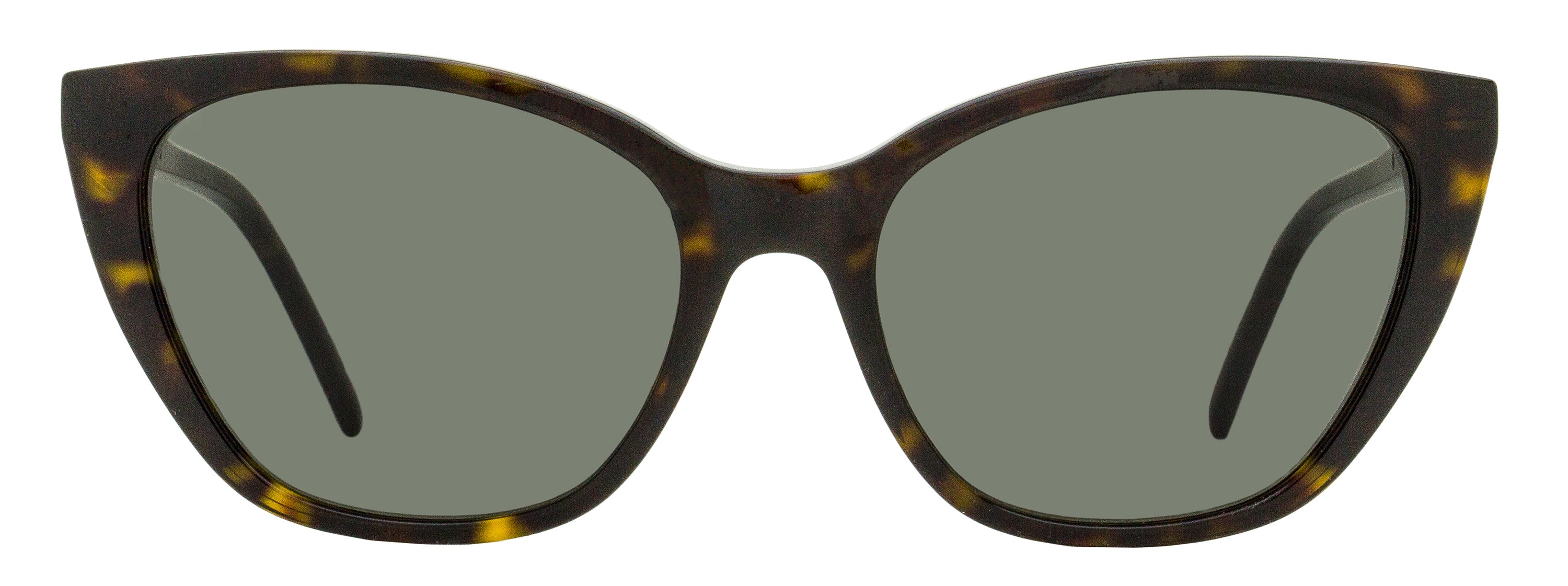 Saint Laurent Monogram Cat-Eye Sunglasses SL M69 002 Havana/Silver 56mm YSL