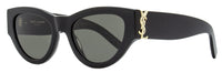 Saint Laurent Monogram Sunglasses SL M94 001 Black 53mm Black