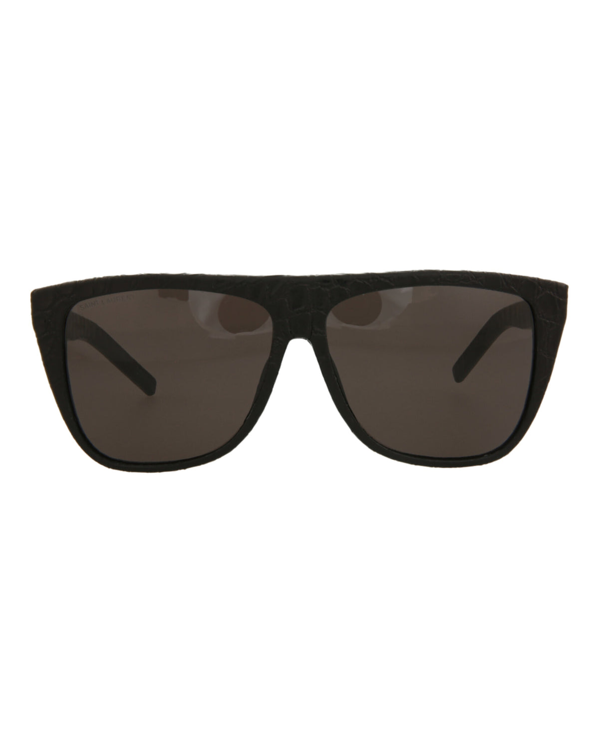 Saint Laurent Unisex Square/Rectangle Black Black Grey Fashion Designer Eyewear