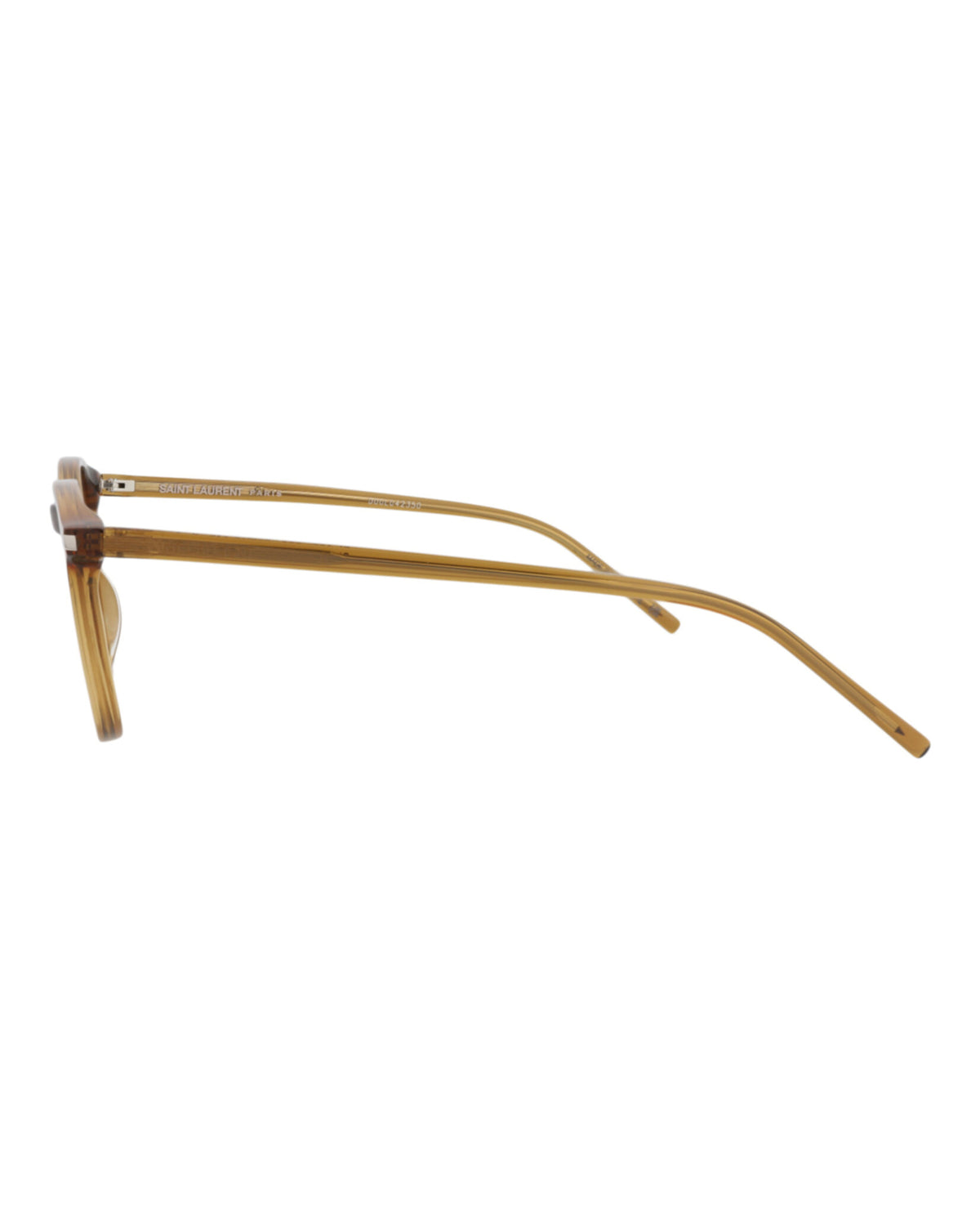 Saint Laurent Unisex Round/Oval Brown Brown Transparent Fashion Designer Eyewear