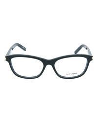 Saint Laurent Womens Square/Rectangle Shiny Black Fashion Designer Eyewear