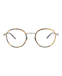 Saint Laurent Saint Laurent Unisex Round/Oval Havana Havana Transparent Fashion Designer Eyewear