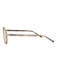 Saint Laurent Saint Laurent Unisex Round/Oval Havana Havana Transparent Fashion Designer Eyewear