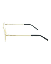 Saint Laurent Mens Round/Oval Gold Clear Fashion Designer Eyewear