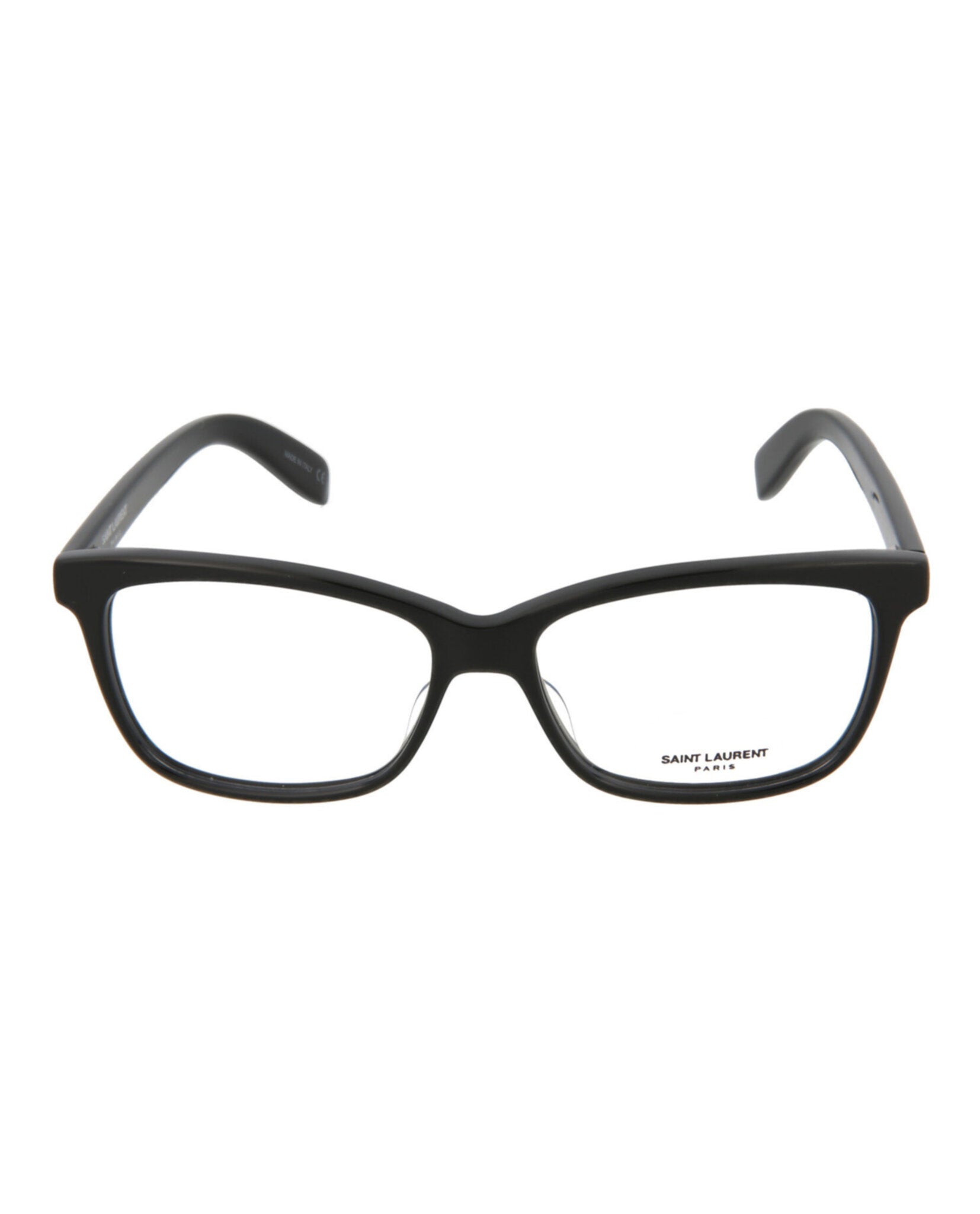 Saint Laurent Saint Laurent Unisex Square/Rectangle Black Black Transparent Fashion Designer Eyewear