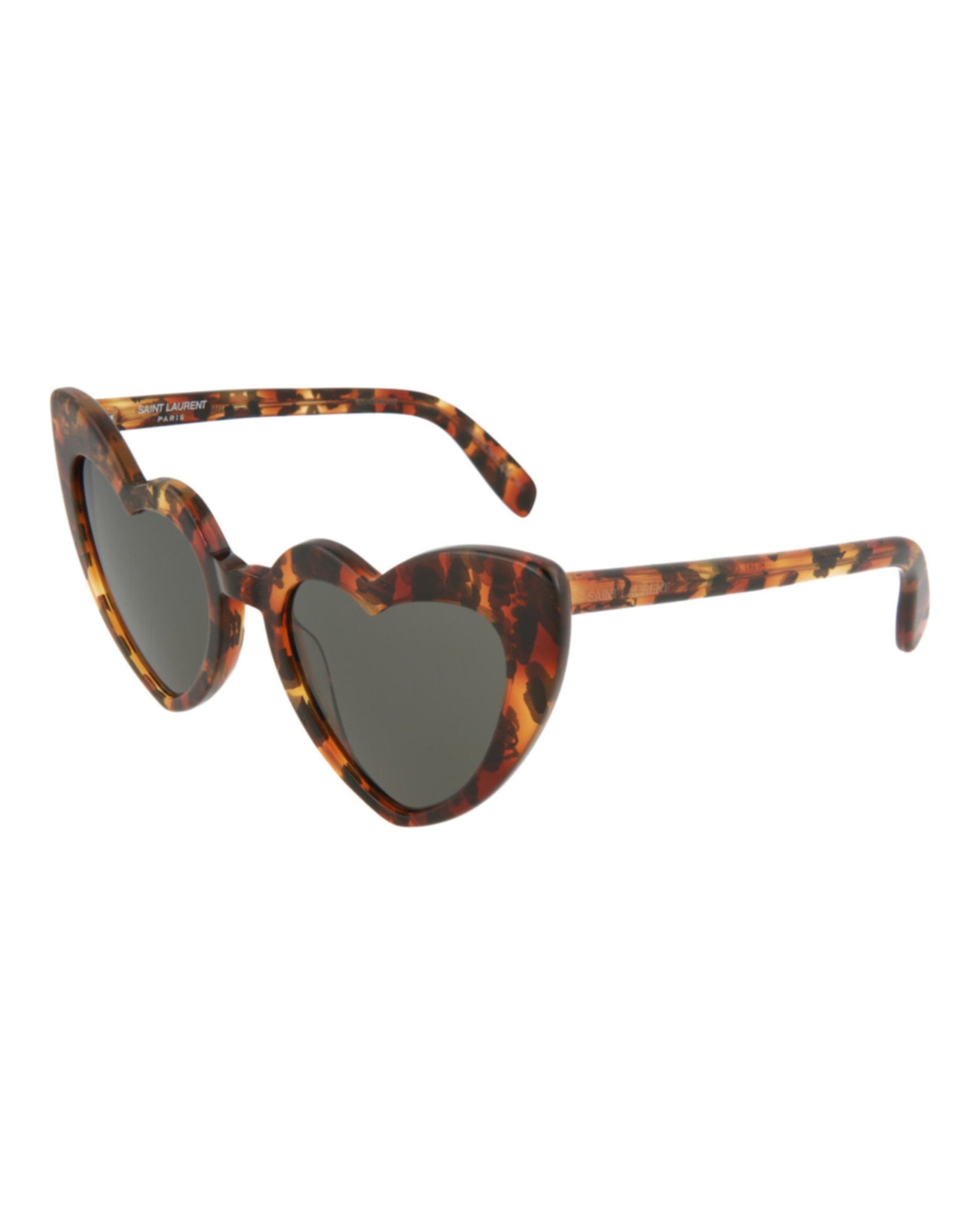 Saint Laurent Womens Cat Eye Havana Havana Grey Fashion Designer Eyewear