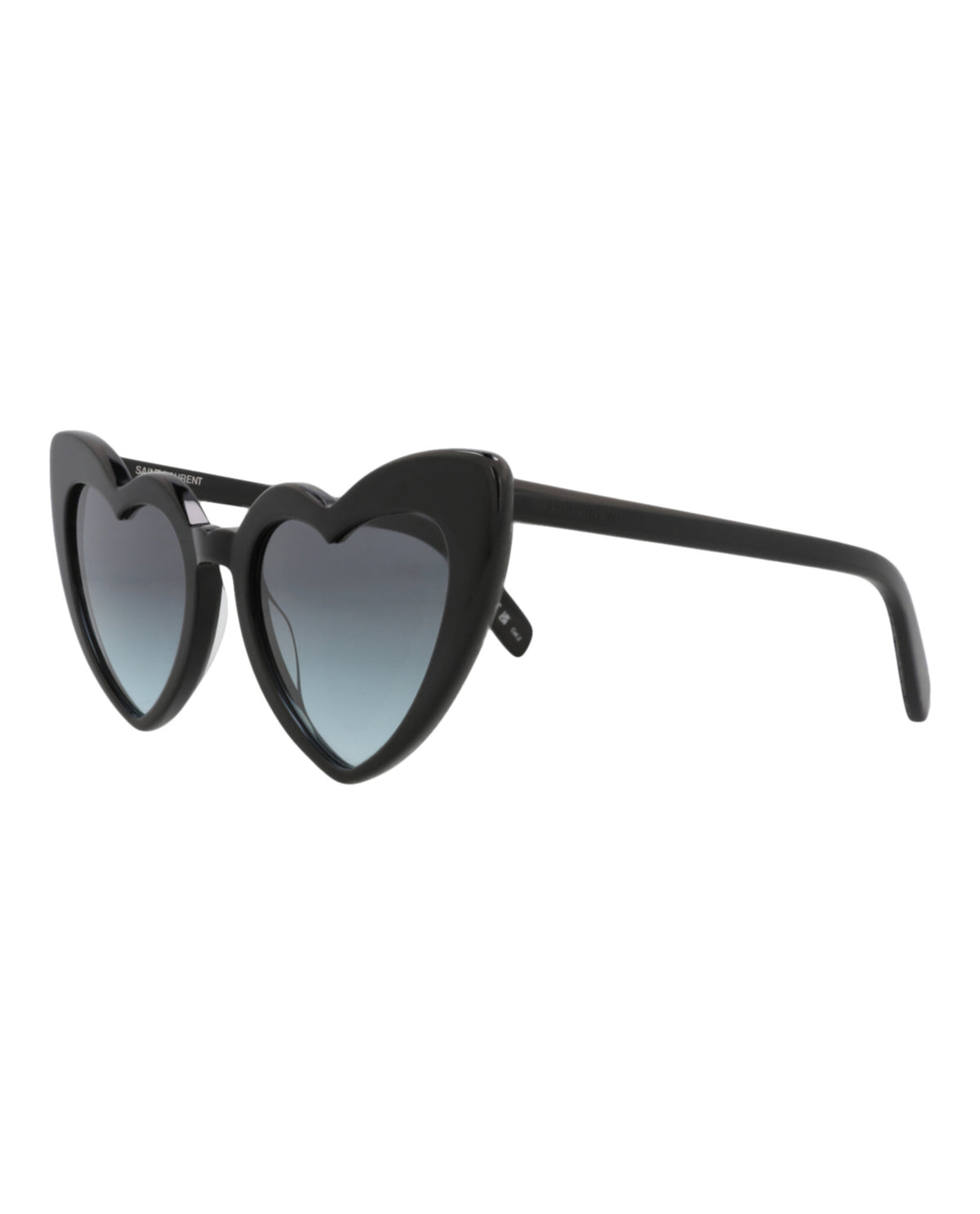 Saint Laurent Saint Laurent Womens Cat Eye Black Black Grey Fashion Designer Eyewear