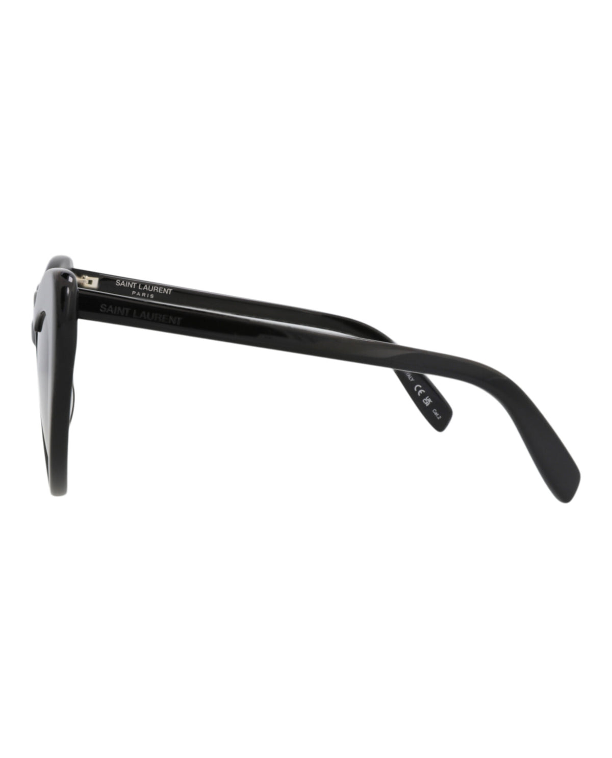Saint Laurent Saint Laurent Womens Cat Eye Black Black Grey Fashion Designer Eyewear