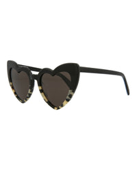 Saint Laurent Saint Laurent Womens Cat Eye Havana Black Fashion Designer Eyewear