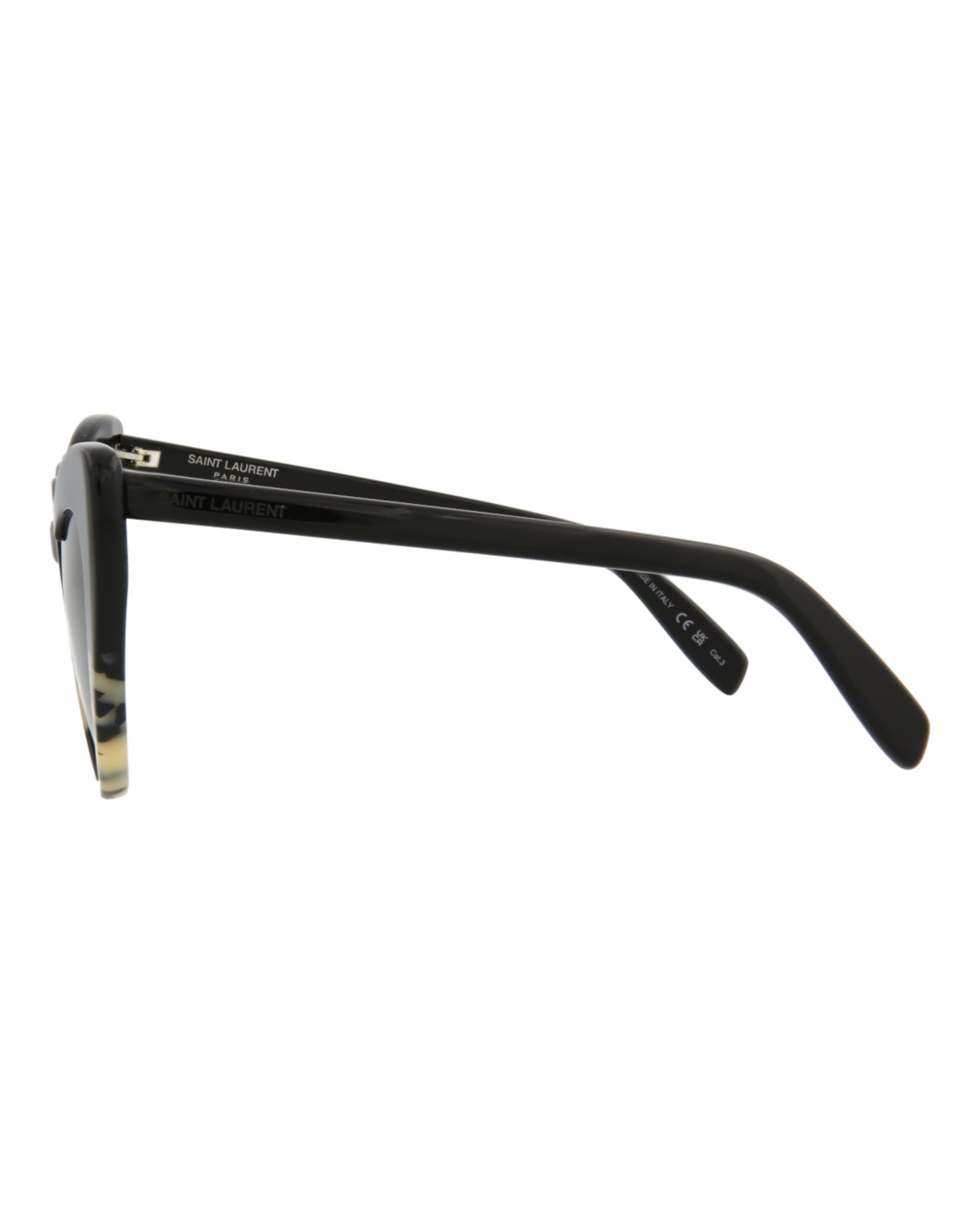 Saint Laurent Saint Laurent Womens Cat Eye Havana Black Fashion Designer Eyewear
