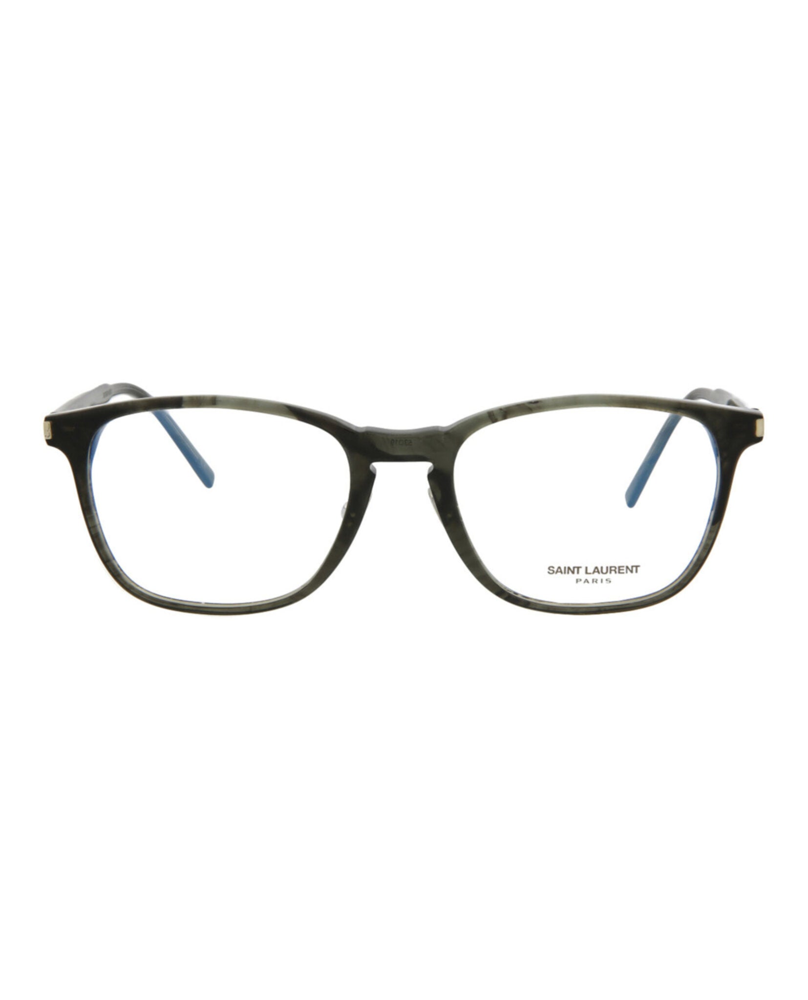 Saint Laurent Saint Laurent Mens Square/Rectangle Grey Grey Transparent Fashion Designer Eyewear