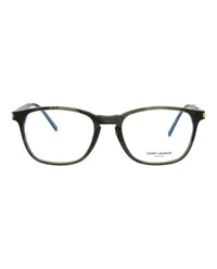 Saint Laurent Saint Laurent Mens Square/Rectangle Grey Grey Transparent Fashion Designer Eyewear