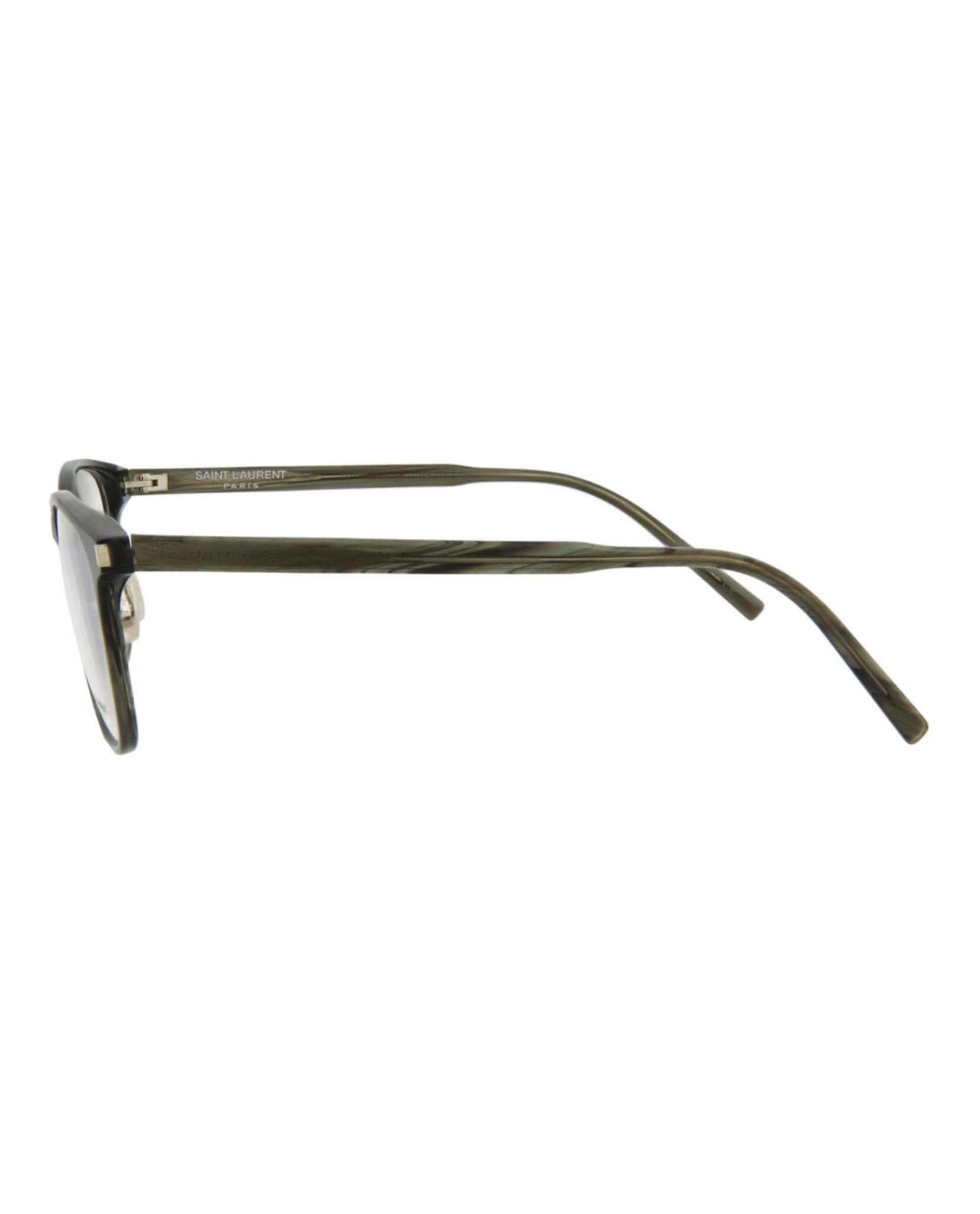 Saint Laurent Saint Laurent Mens Square/Rectangle Grey Grey Transparent Fashion Designer Eyewear