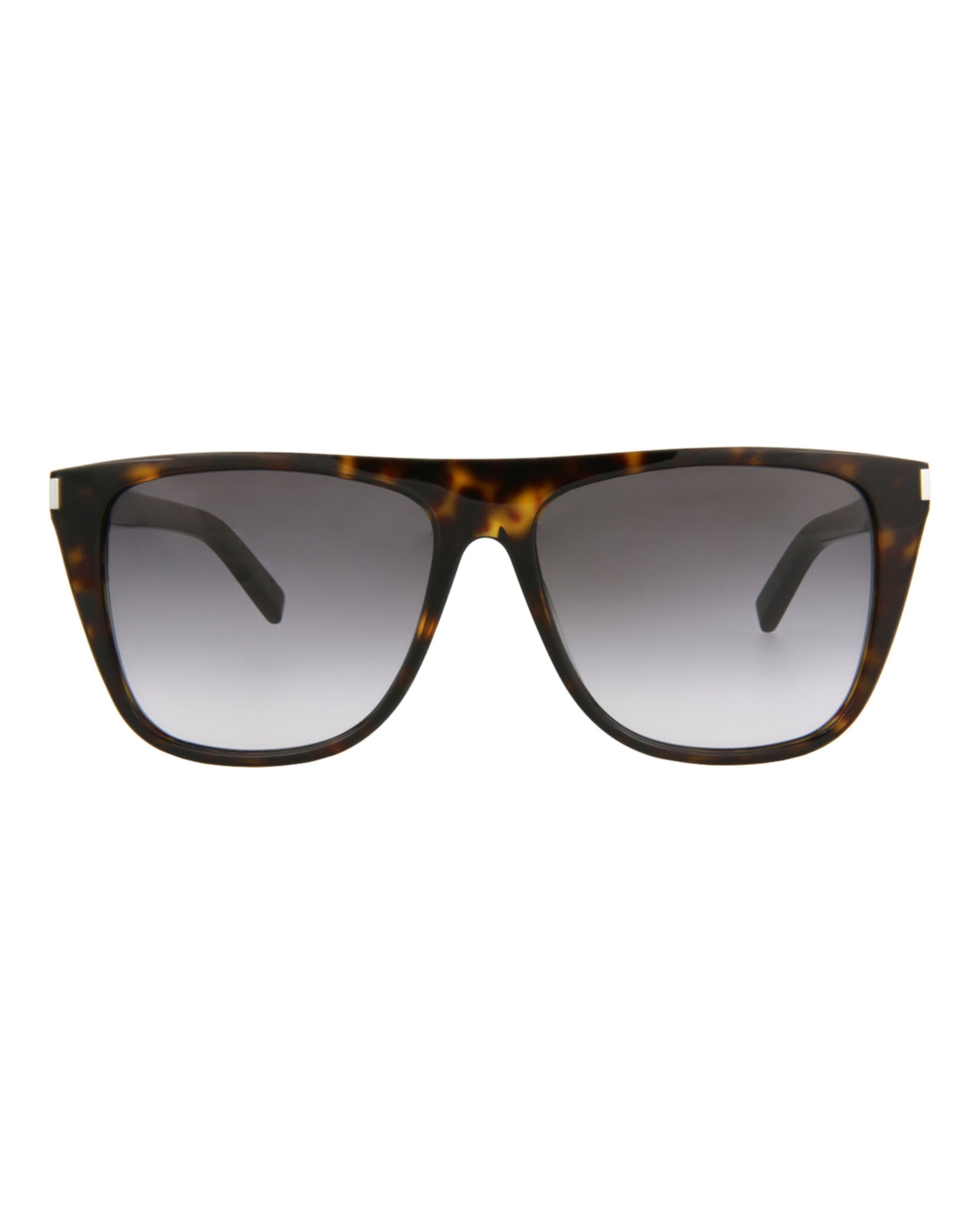 Saint Laurent Unisex Square/Rectangle Havana Havana Grey Fashion Designer Eyewear
