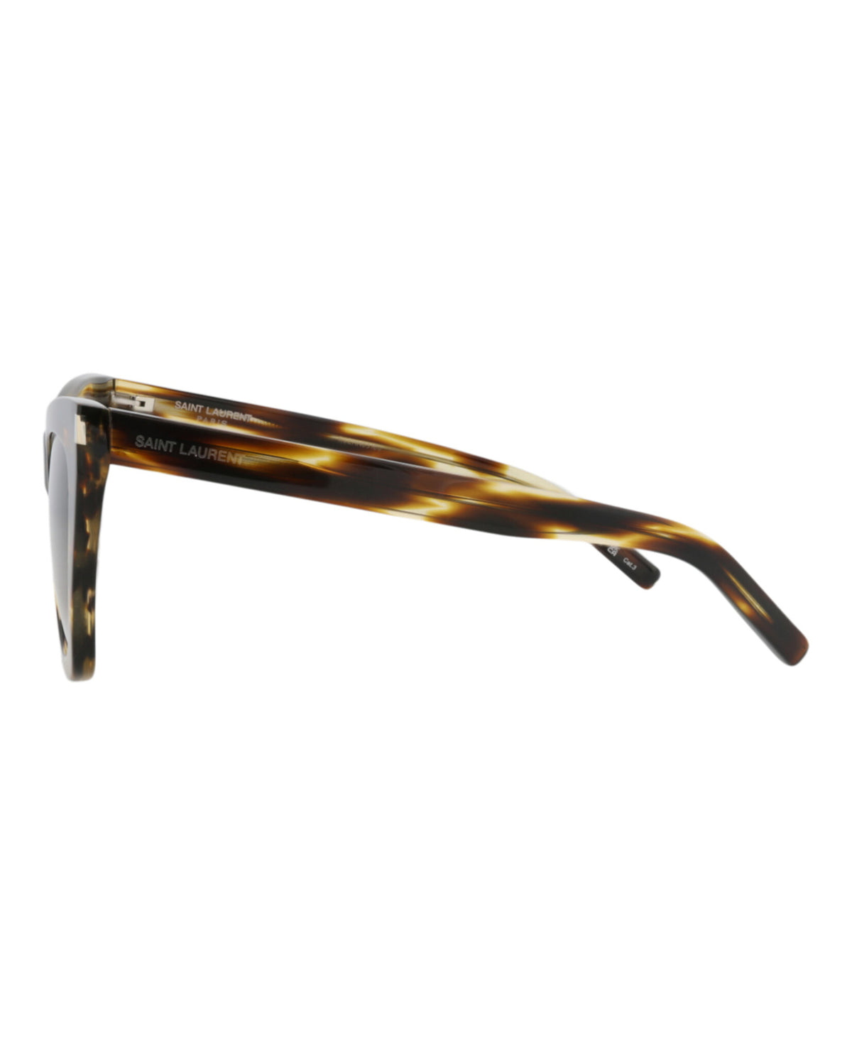 Saint Laurent Womens Cat Eye Havana Havana Grey Fashion Designer Eyewear