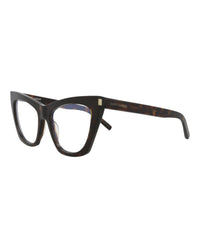 Saint Laurent Saint Laurent Womens Cat Eye Havana Havana Transparent Fashion Designer Eyewear