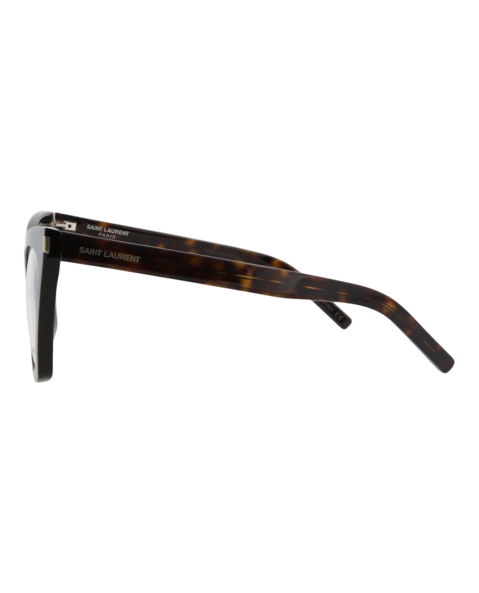 Saint Laurent Saint Laurent Womens Cat Eye Havana Havana Transparent Fashion Designer Eyewear