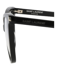 Saint Laurent Saint Laurent Womens Cat Eye Black Black Transparent Fashion Designer Eyewear
