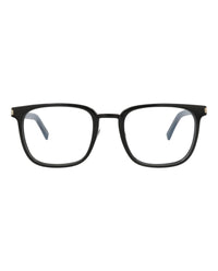 Saint Laurent Saint Laurent Mens Square/Rectangle Black Black Transparent Fashion Designer Eyewear
