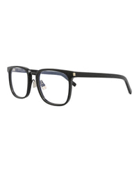 Saint Laurent Saint Laurent Mens Square/Rectangle Black Black Transparent Fashion Designer Eyewear