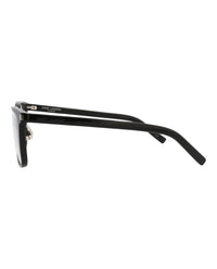 Saint Laurent Saint Laurent Mens Square/Rectangle Black Black Transparent Fashion Designer Eyewear