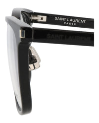 Saint Laurent Saint Laurent Mens Square/Rectangle Black Black Transparent Fashion Designer Eyewear