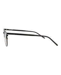 Saint Laurent Mens Round/Oval Black Black Transparent Fashion Designer Eyewear