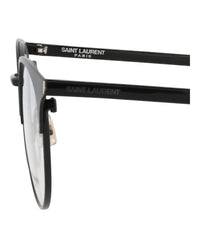 Saint Laurent Mens Round/Oval Black Black Transparent Fashion Designer Eyewear