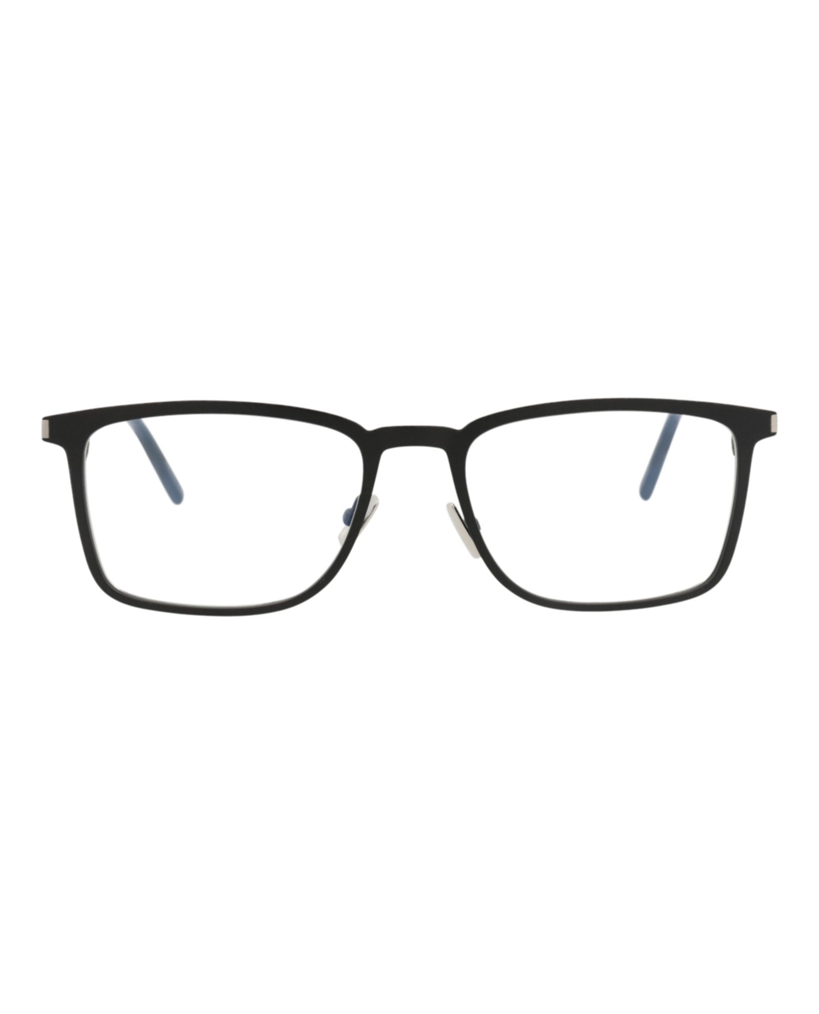 Saint Laurent Mens Square/Rectangle Black Black Transparent Fashion Designer Eyewear