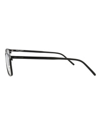 Saint Laurent Mens Square/Rectangle Black Black Transparent Fashion Designer Eyewear