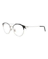 Saint Laurent Mens Round/Oval Black Silver Transparent Fashion Designer Eyewear