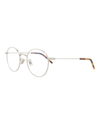Saint Laurent Mens Round/Oval Silver Silver Transparent Fashion Designer Eyewear