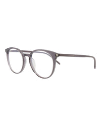 Saint Laurent Saint Laurent Unisex Round/Oval Grey Grey Transparent Fashion Designer Eyewear