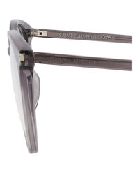 Saint Laurent Saint Laurent Unisex Round/Oval Grey Grey Transparent Fashion Designer Eyewear