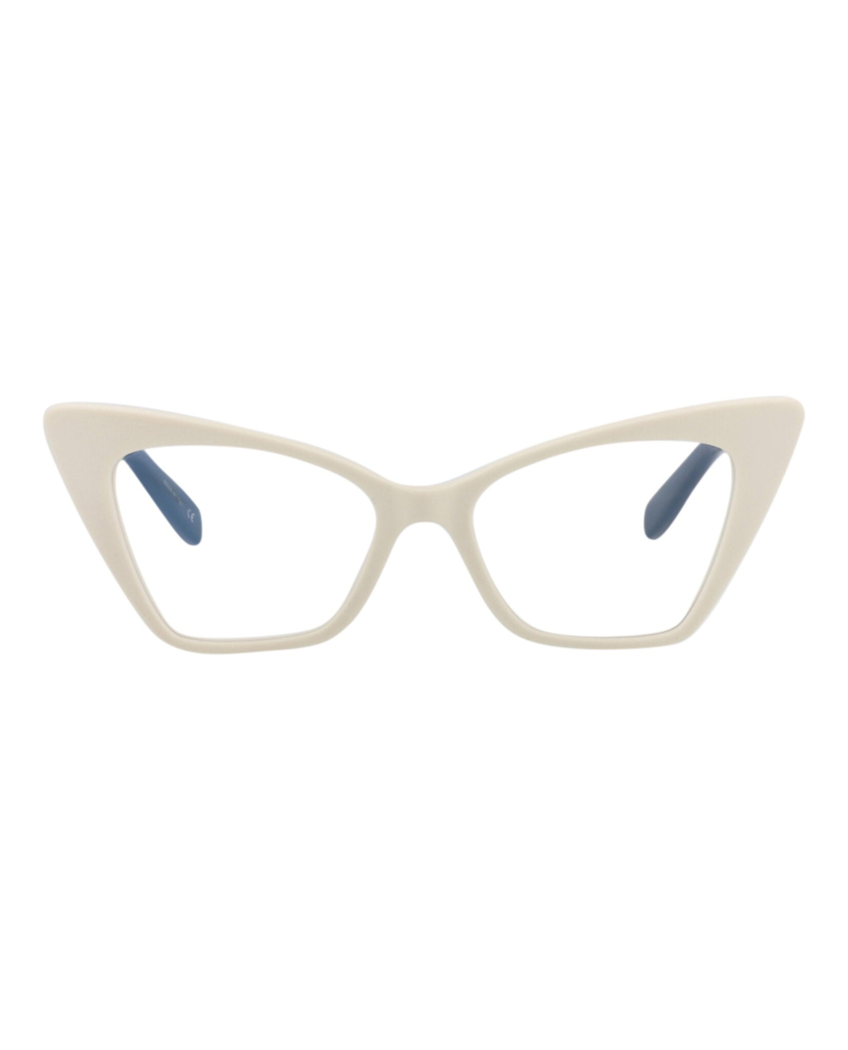 Saint Laurent Womens Cat Eye Ivory Black Transparent Fashion Designer Eyewear