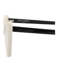 Saint Laurent Womens Cat Eye Ivory Black Transparent Fashion Designer Eyewear
