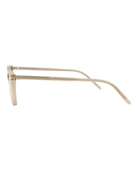 Saint Laurent Womens Cat Eye Brown Brown Transparent Fashion Designer Eyewear